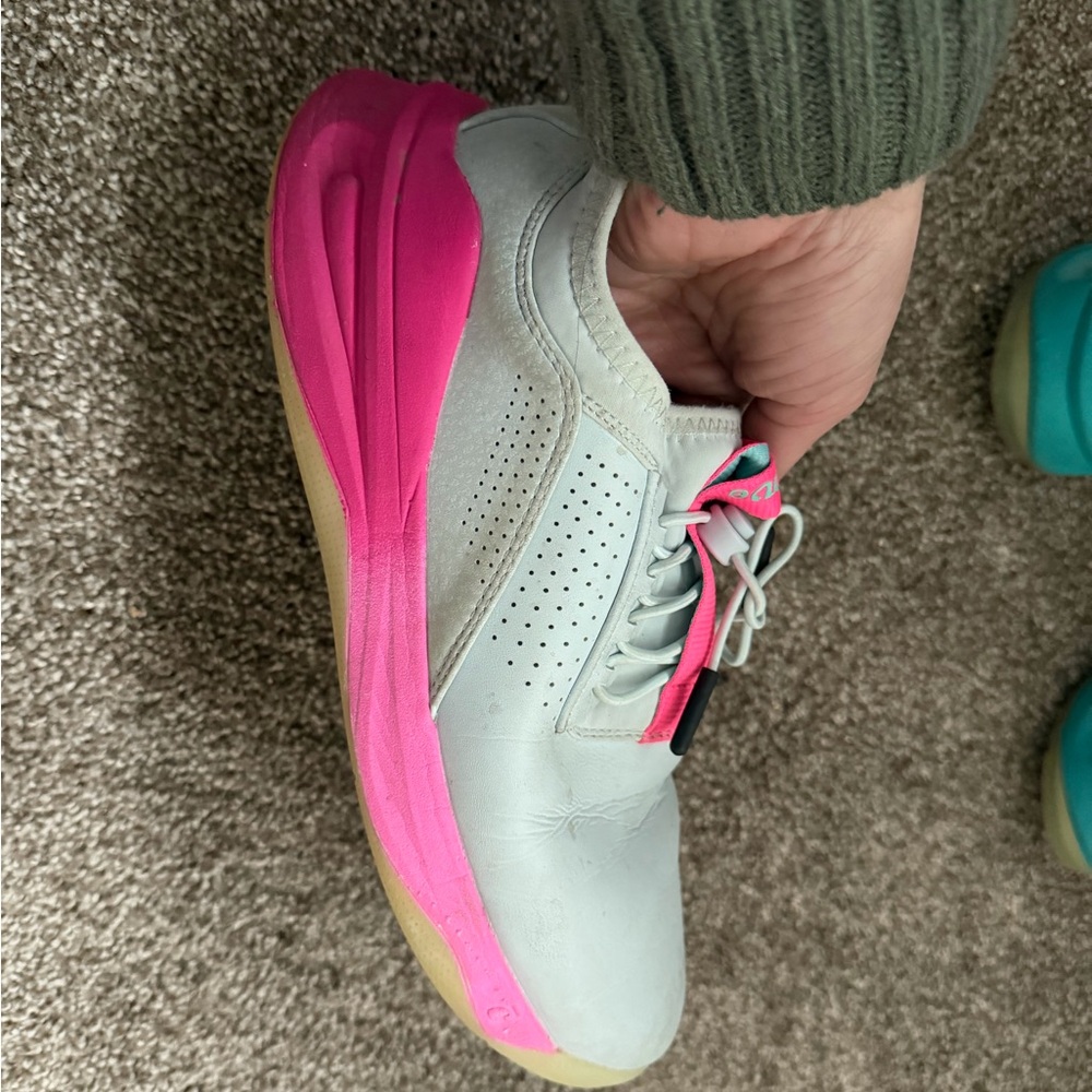 Stylish Pink and White Women's Sneakers
